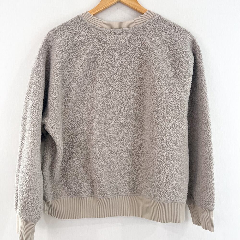 Everlane Renew Fleece Raglan Sweater XL Crewneck Sweatshirt Gray Casual - Picture 5 of 7